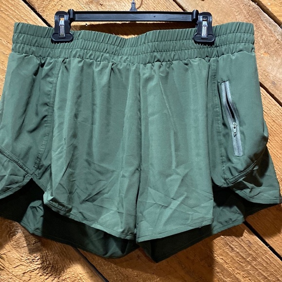 BMJL Women's Running Shorts Elastic High Waisted Shorts - Picture 2 of 5